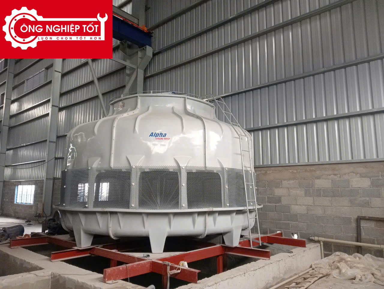 Hình ảnh thực tế tháp giải nhiệt Alpha 250RT